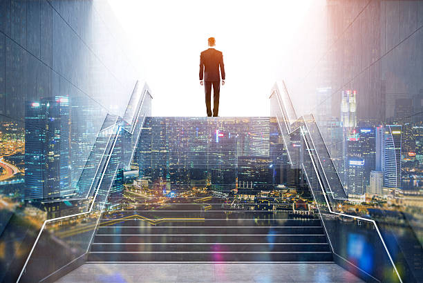 istock Man getting out of tunnel 638057758