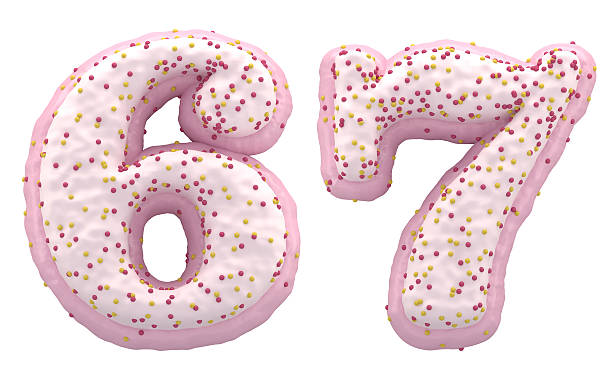 istock Pink and white cream font and candy on top 638063022