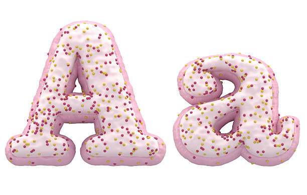 istock Pink and white cream font and candy on top 638063070