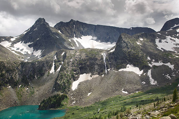 istock Landscape with mountain range and the rocks, Altai, Siberia. 638064028