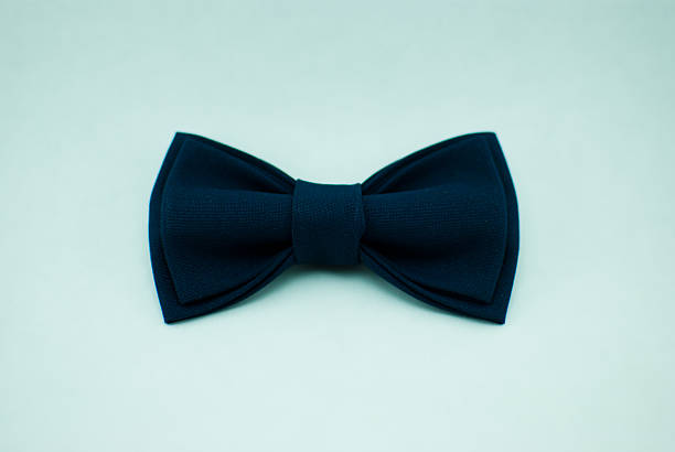 istock Stylish and well-designed blue bowtie. Isolated 638064748