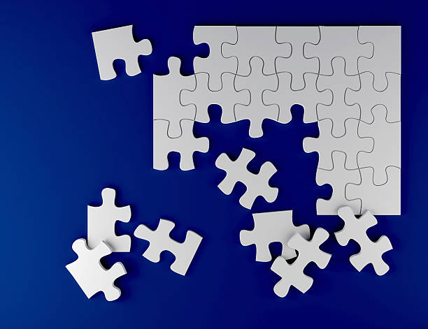 istock strategy game white puzzle on blue background business team concept 638067662