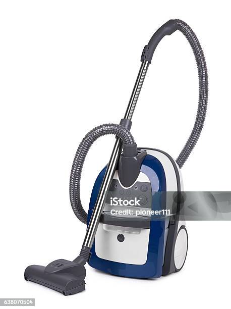 Vacuum Cleaner Isolated Stock Photo - Download Image Now - Vacuum Cleaner, White Background, Airtight