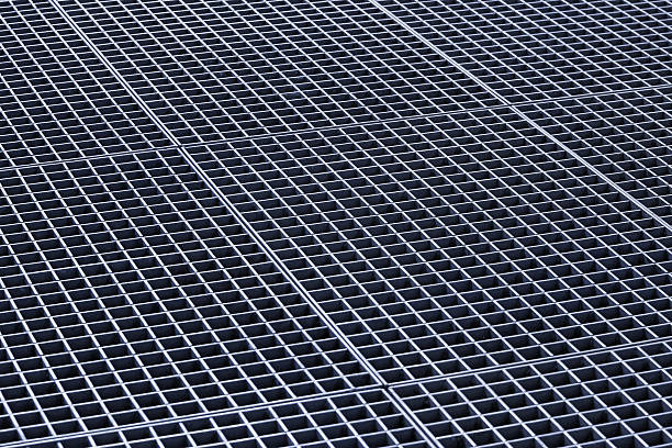 istock Iron gutter grates and metal vent grids as background 638071570