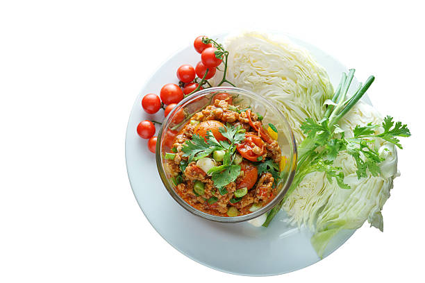 istock Nam prik ong, Thai northern style chili paste 638072362