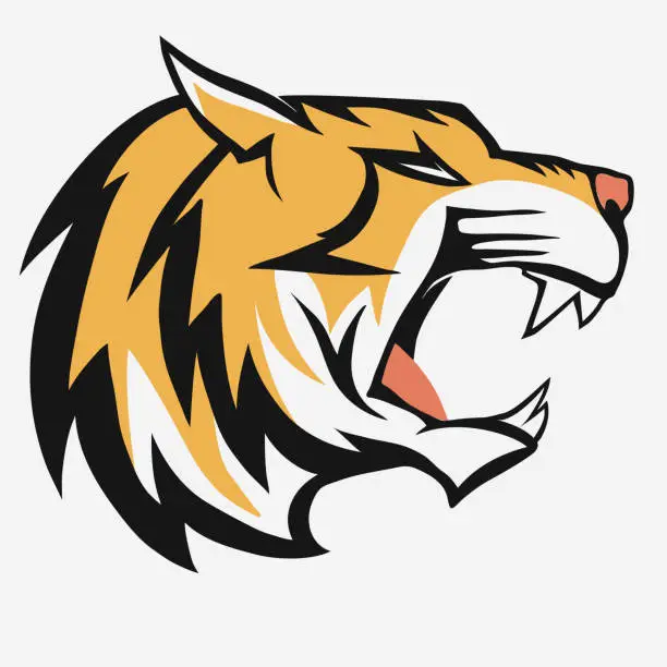 Vector illustration of Tiger logo vector