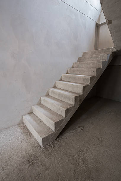 istock staircase cement concrete structure in residential house 638079146