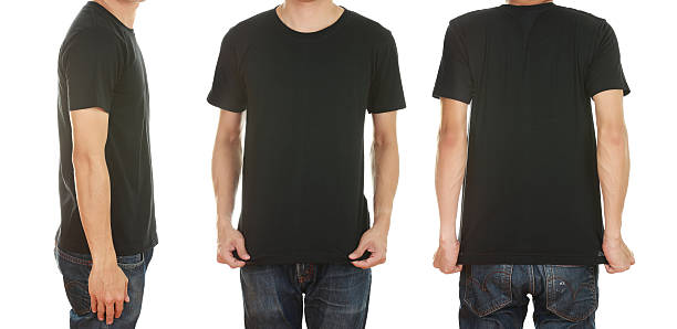 istock man with blank t-shirt 638081772