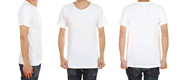 istock man with blank t-shirt 638081822
