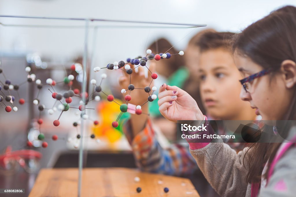 Example Of Stem Group Of Elementary Students Doing Stem Activities In A Classroom Stock ...