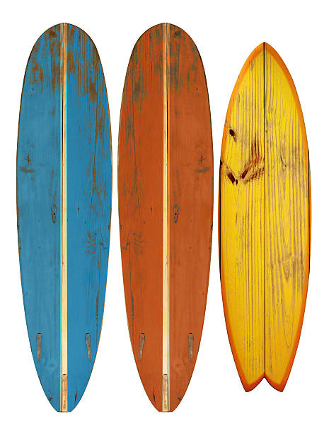 vintage surfboards - longboarding surfing bildbanksfoton och bilder