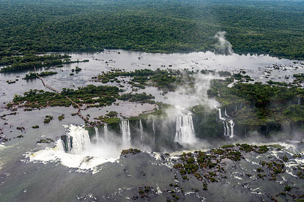 istock Helicopter view of Iguazu Falls 638087798