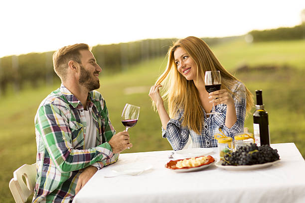 Dinner in vineyard