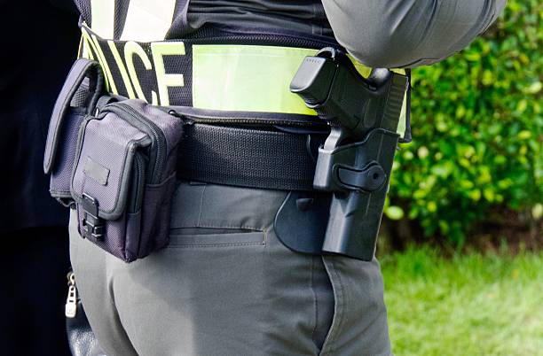 istock Close up: Police ' Belt and Gears 638093258