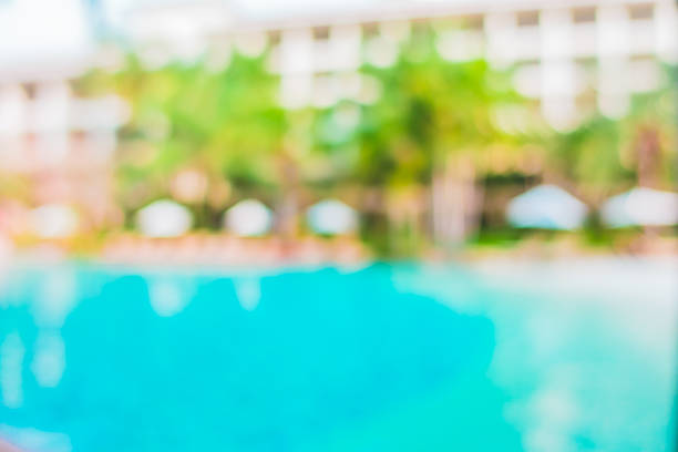 istock Defocused image of swimming pool 638093996