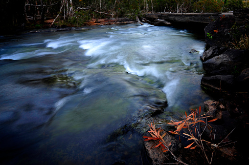 The Blencoe creek is seen running in North Queensland Australia