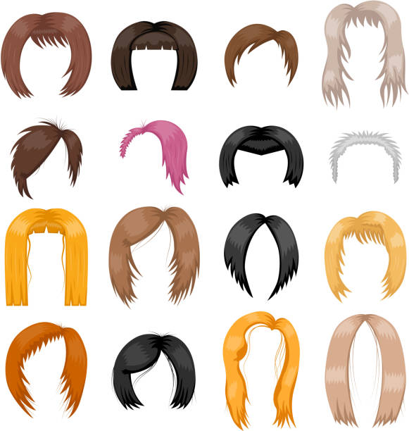 Silhouette Of The Hair Style Samples For Women Illustrations, Royalty-Free  Vector Graphics & Clip Art - iStock
