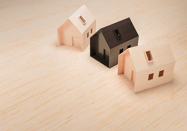 istock wooden mass model house 3d rendering 638103658