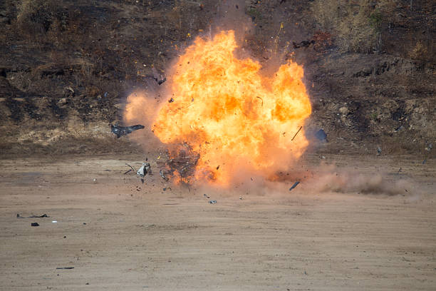 istock explosion of car part blown away from car bomb training 638104906