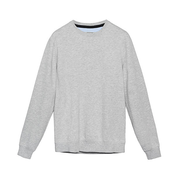 istock Gray cotton sweatshirt isolated on white 638107060