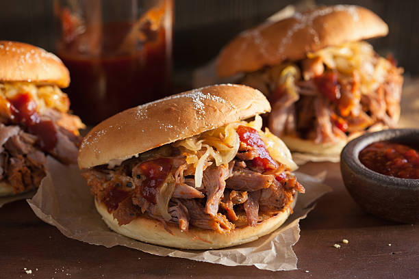 istock homemade pulled pork burger with caramelized onion and bbq sauce 638115482