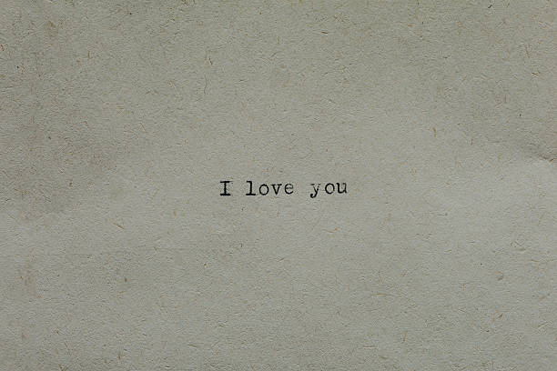 istock Message I love you printed on typewriter 638123956