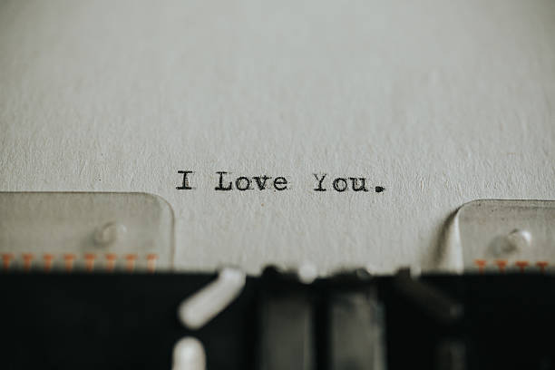 istock Message I love you printed on typewriter 638124458