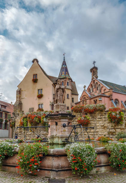 istock Main square in Eguisheim, Alsace, France 638126664