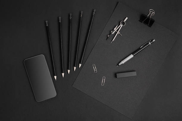 istock Black Branding MockUp with smart 638127224