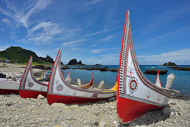 canoa lanyu - orchid foto e immagini stock