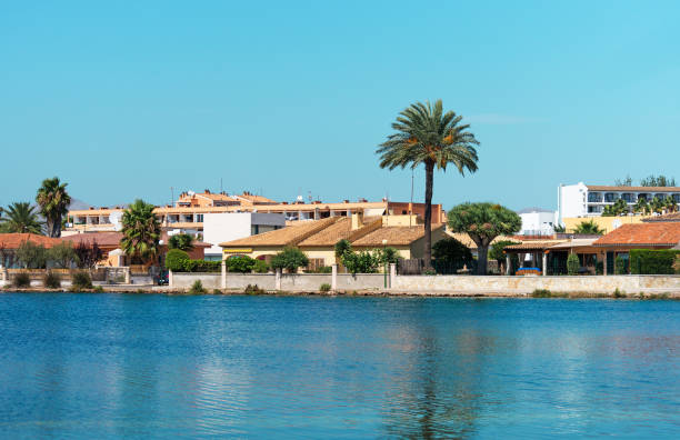 istock Several houses near pond. Alcudia, Mallorca. 638132234