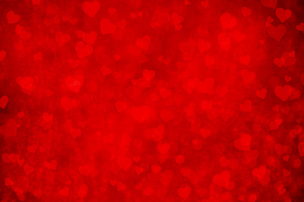 istock Abstract Red Hearts On Grunge Background 638134426