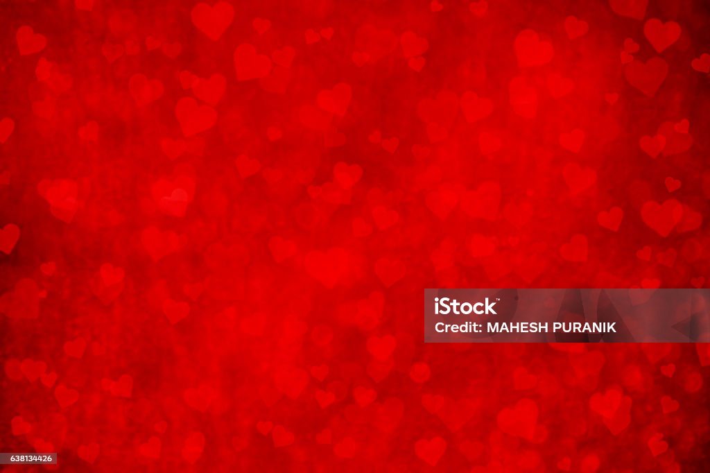 Abstract Red Hearts On Grunge Background Backgrounds Stock Photo