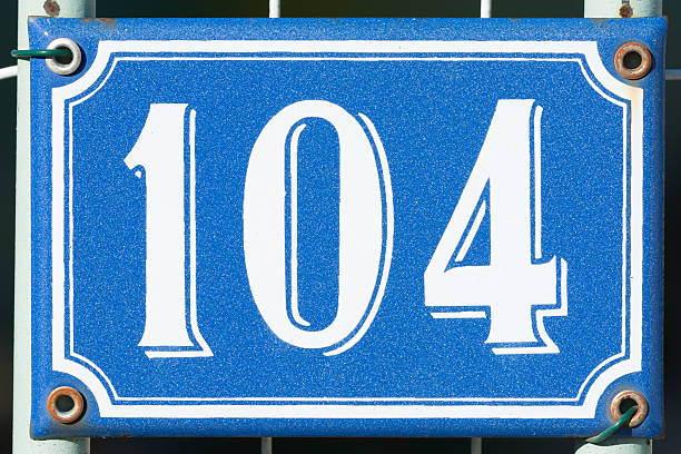 istock House Number One Hundred Four - 104 638136186