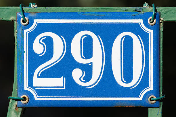 istock House Number Two Hundred Ninety - 290 638136406