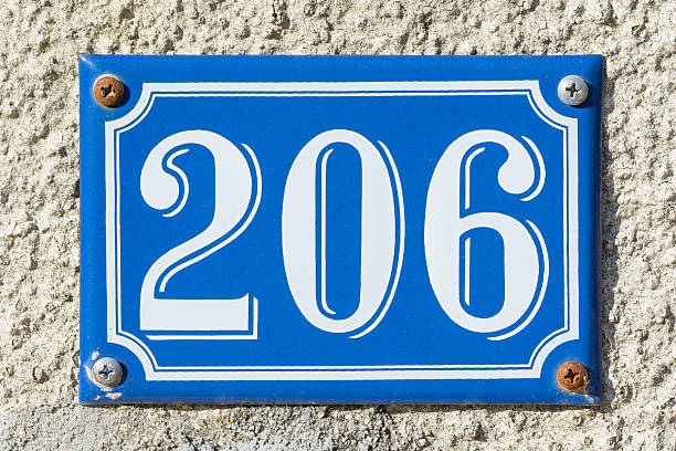 istock House Number Two Hundred Six - 206 638136530