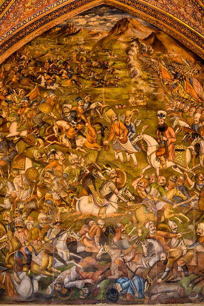 istock Wallpainting at the Chehel Sotoun, Isfahan, Iran 638139708