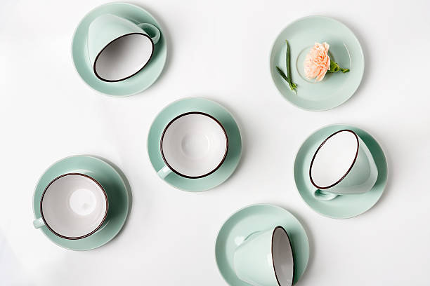 istock Clean dishes, coffee or tea cups set 638140274