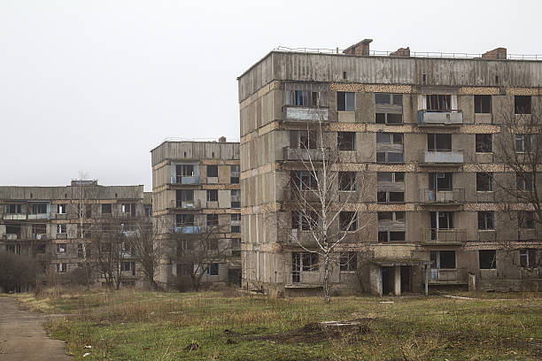 istock Abandoned Apartment Houses 638140320