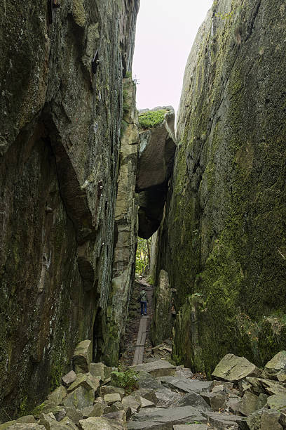 istock Walking path to the kungsklyftan, Fjallbacka, Bohuslan, Sweden 638140362