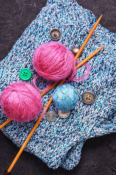 istock Close-up of tool knitting 638142346