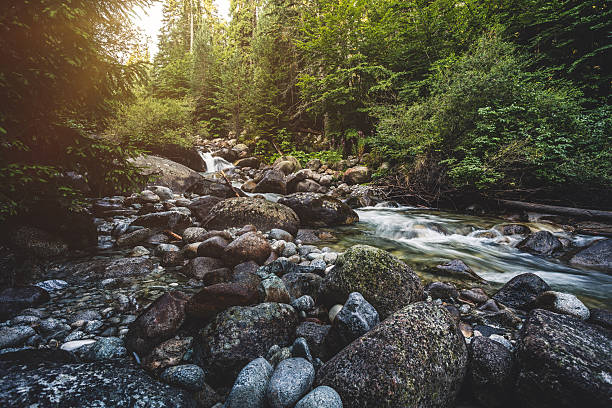 山々の美しい景観を - water river waterfall stream ストックフォトと画像