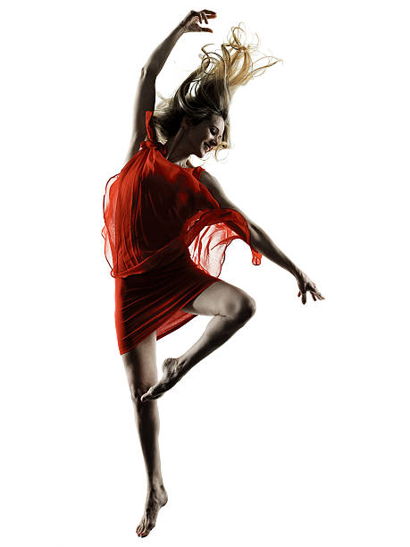 istock modern dancer dancing woman  isolated silhouette 638143544
