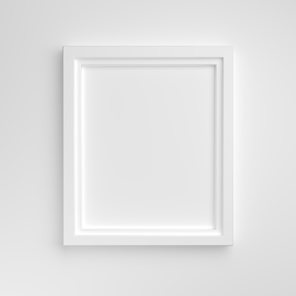 Picture frame on white background