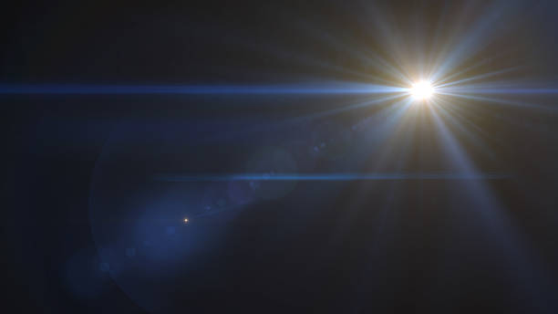 istock abstract of lighting  , digital lens flare in dark background 638153794
