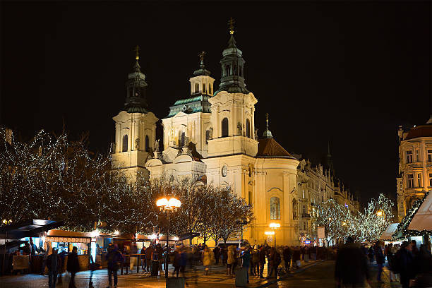 istock Prague. Central square. The Church of St. Nicholas. 638156676