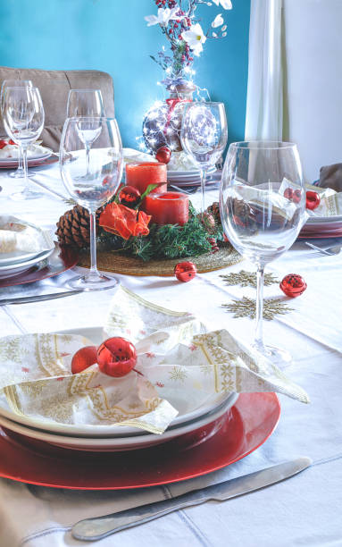 istock Christmas Family Dinner Table 638159818