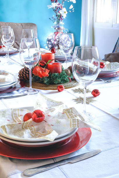 istock Christmas Family Dinner Table 638162112