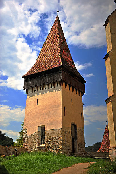 istock Old tower in Biertan town, Romania 638164886