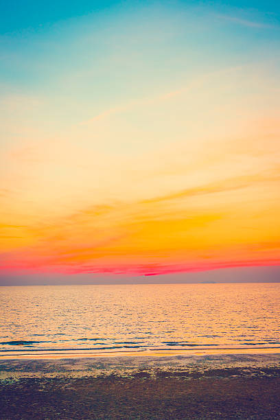 istock Beautiful sunset on the beach 638166164